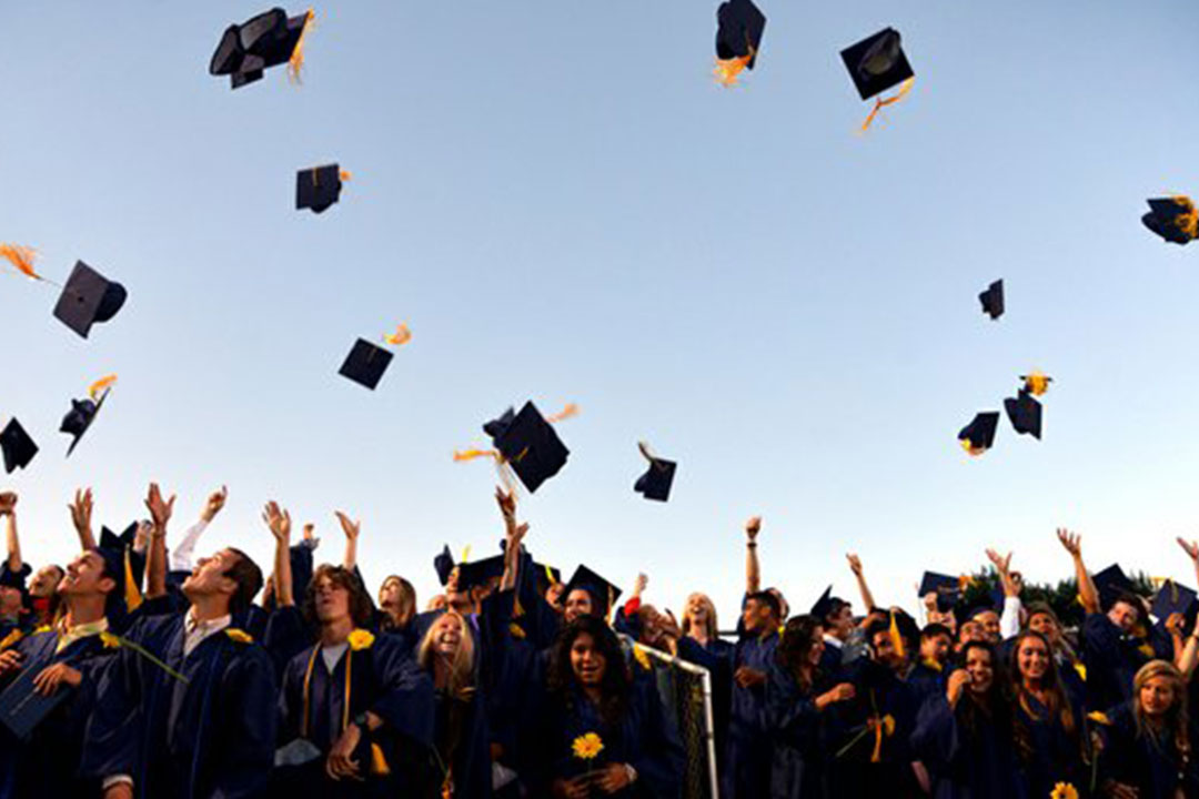Graduation Throwing Caps