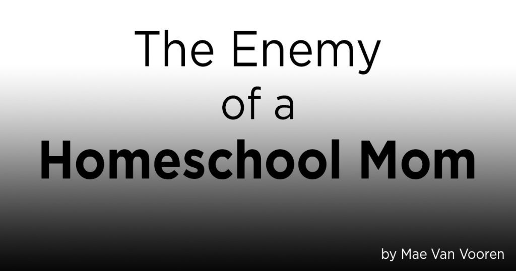 The enemy of a homeschool mom